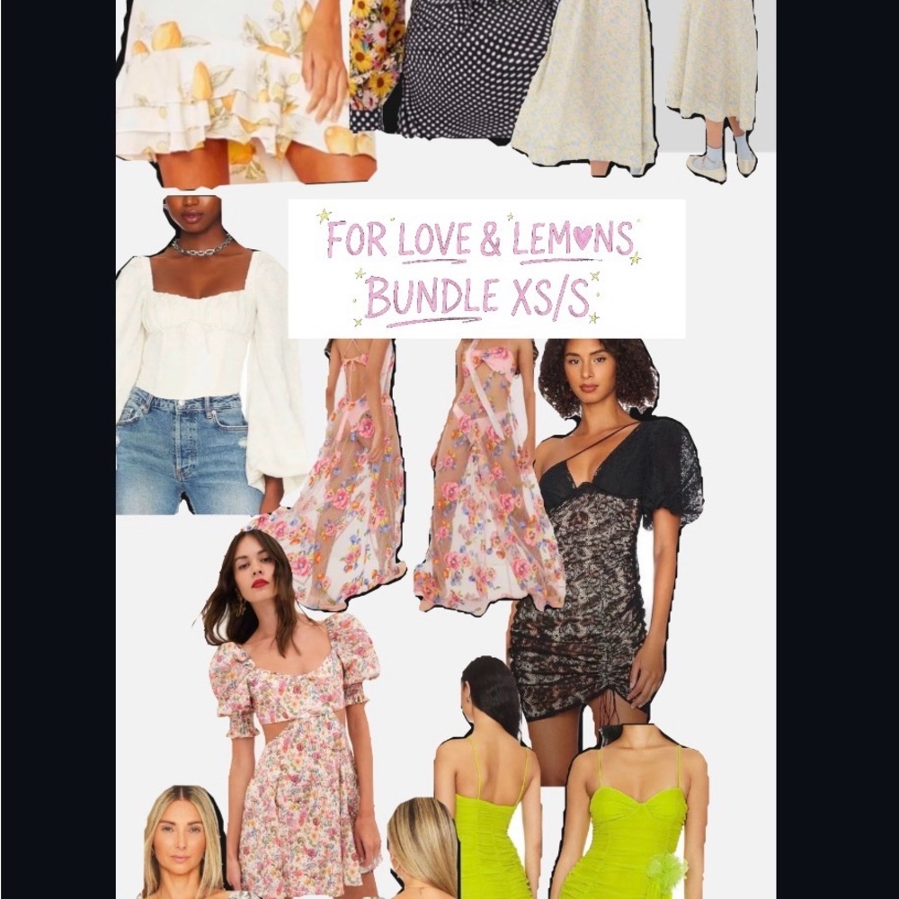 For Love And Lemons bundle of 5 NWT